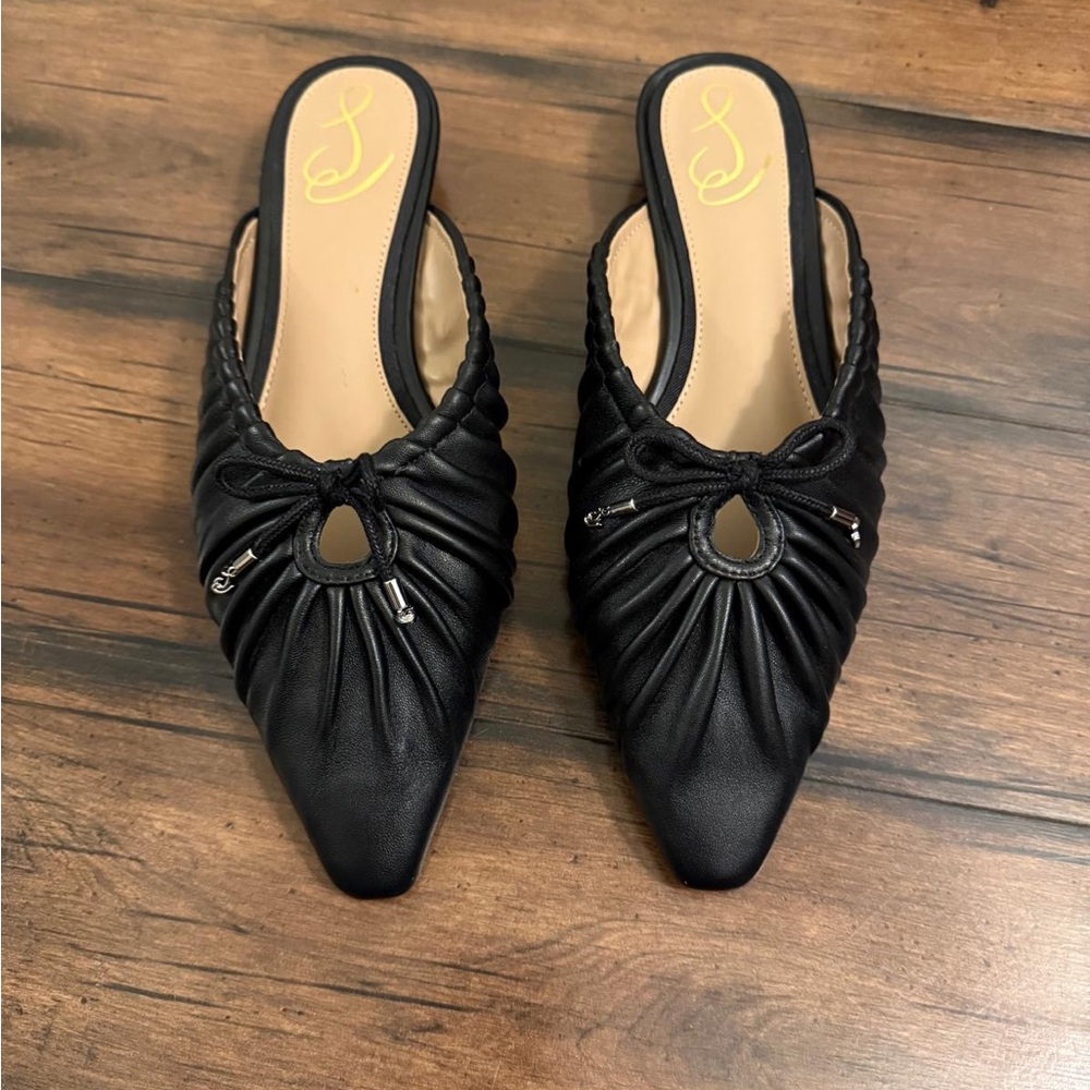 Sam Edelman Black Quilted Flats